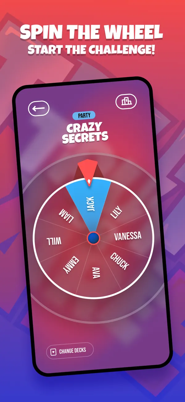 Truth or Dare: spin the wheel